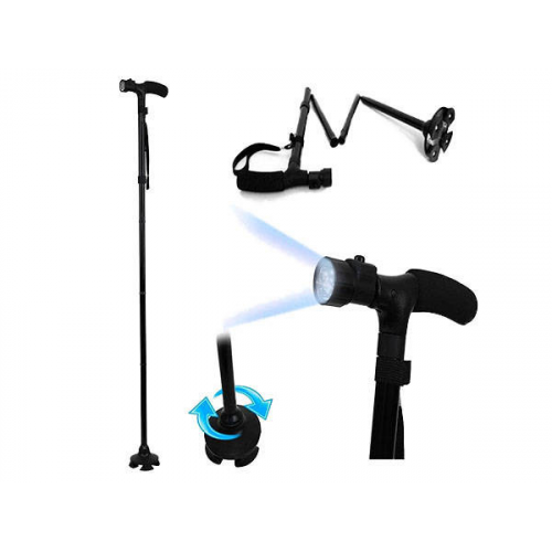 Saliekams spieķis ar lukturīti, 6 LED atbalstu 15250